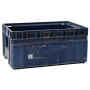 Caja Plástica 43 litros Azul Usada 40 x 60 x 28 cm VDA C-KLT