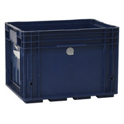 Caja Plástica 22 litros Azul Usada 40 x 30 x 28 cm VDA R-KLT