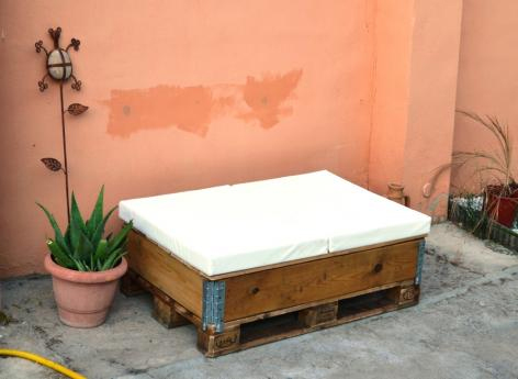 Muebles de jardín fabricados con Palets