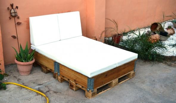 Muebles de jardín fabricados con Palets
